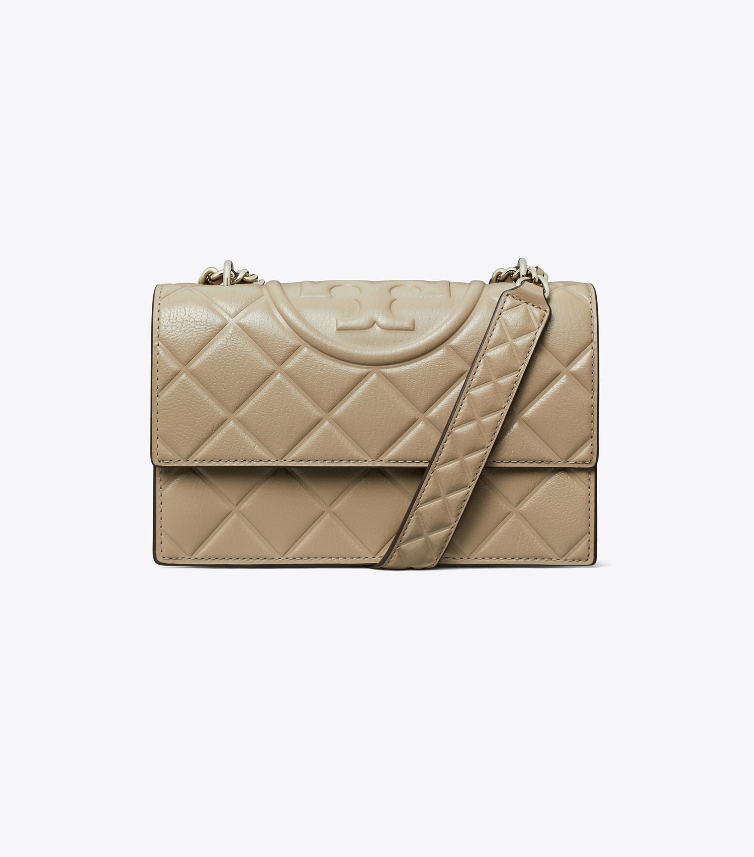 Tory Burch Small Fleming Shoulder Bag - Soft Cement