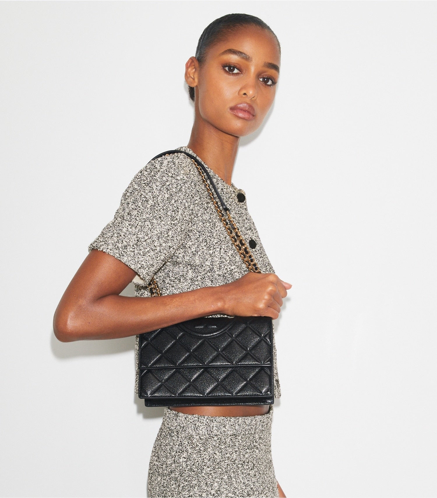 Tory Burch Fleming Shoulder Bag - Black