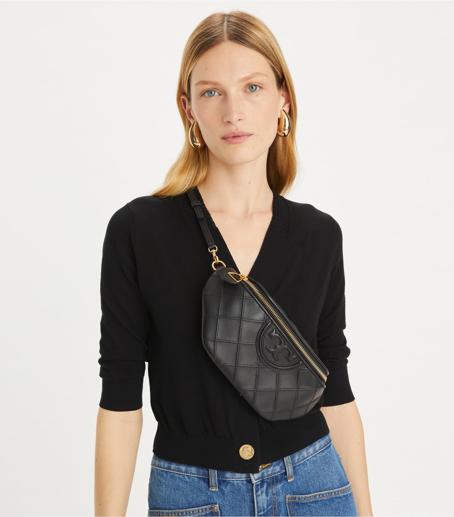 Tory Burch Fleming Soft Belt Bag - Black