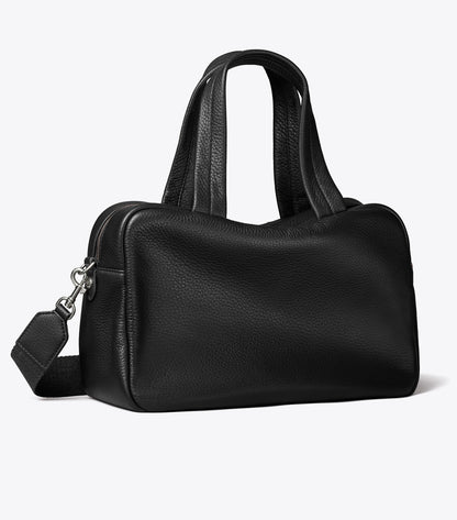 Tory Burch Leather Satchel - Black