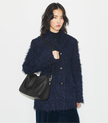 Tory Burch Leather Satchel - Black