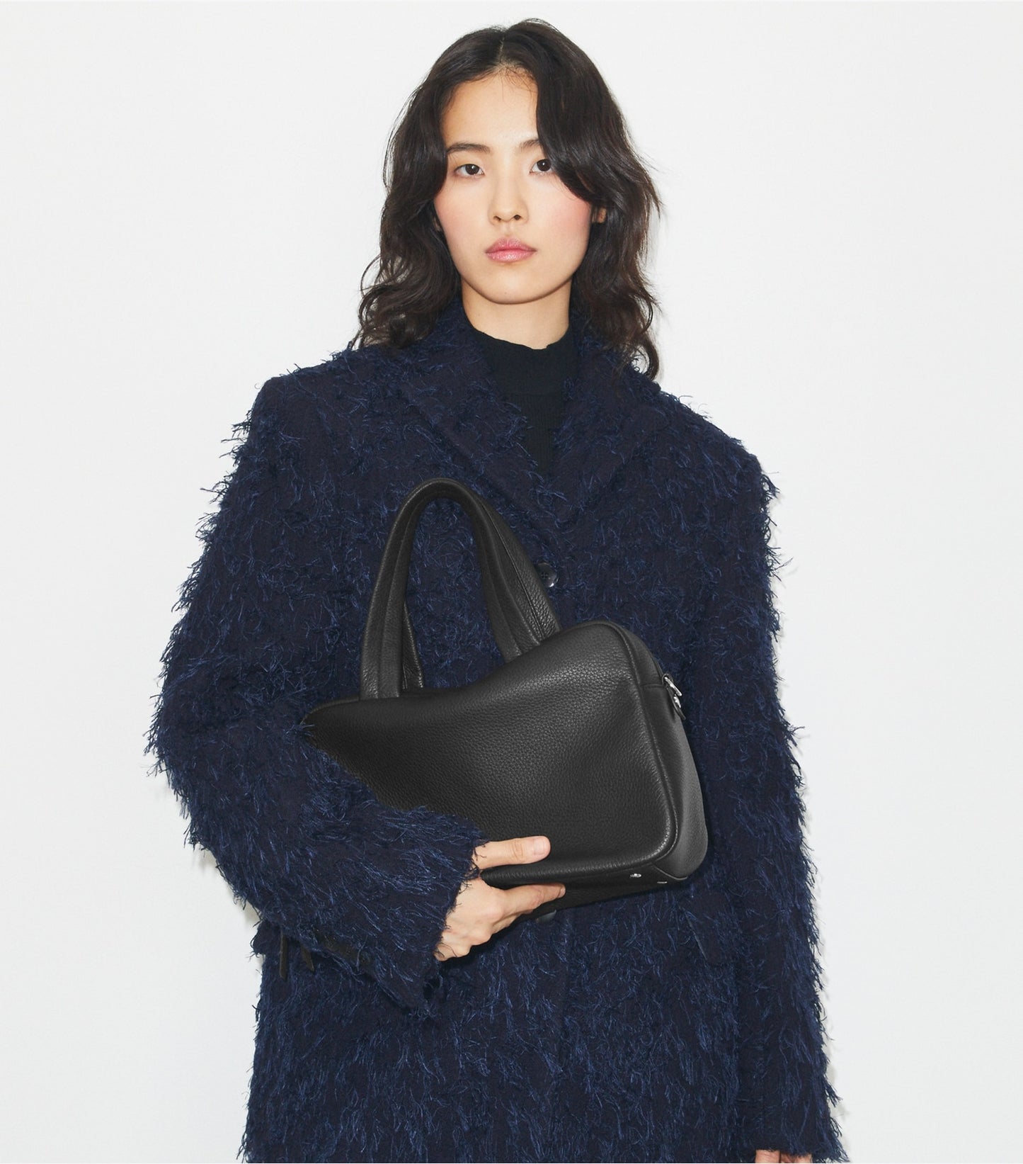 Tory Burch Leather Satchel - Black