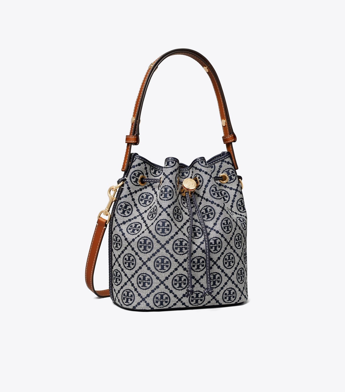 Tory Burch T Monogram Bucket Bag - Tory Navy