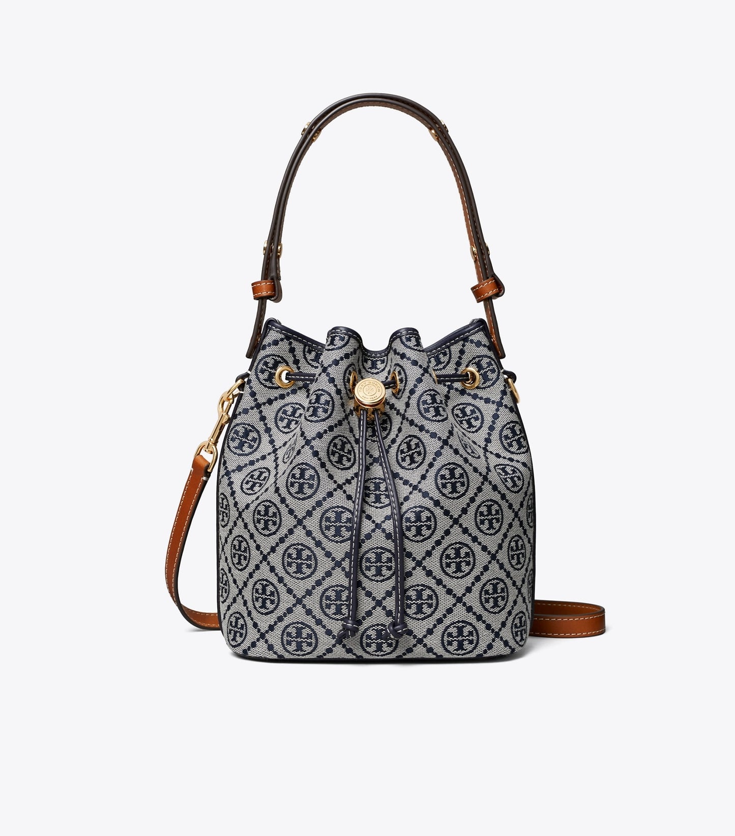 Tory Burch T Monogram Bucket Bag - Tory Navy