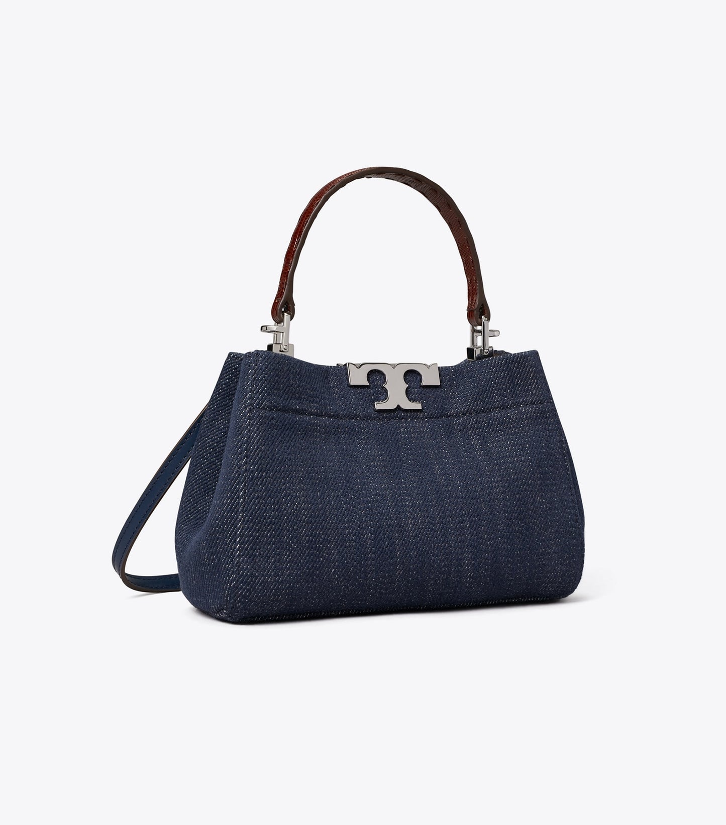Tory Burch Mini Eleanor Denim Satchel - Midnight