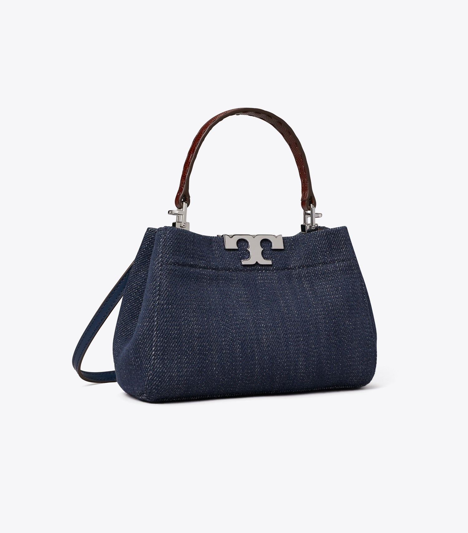 Tory Burch Mini Eleanor Denim Satchel - Midnight
