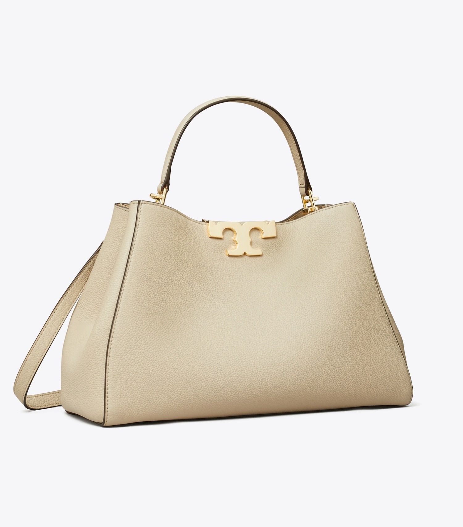 Tory Burch Eleanor Soft Satchel - Light Stone