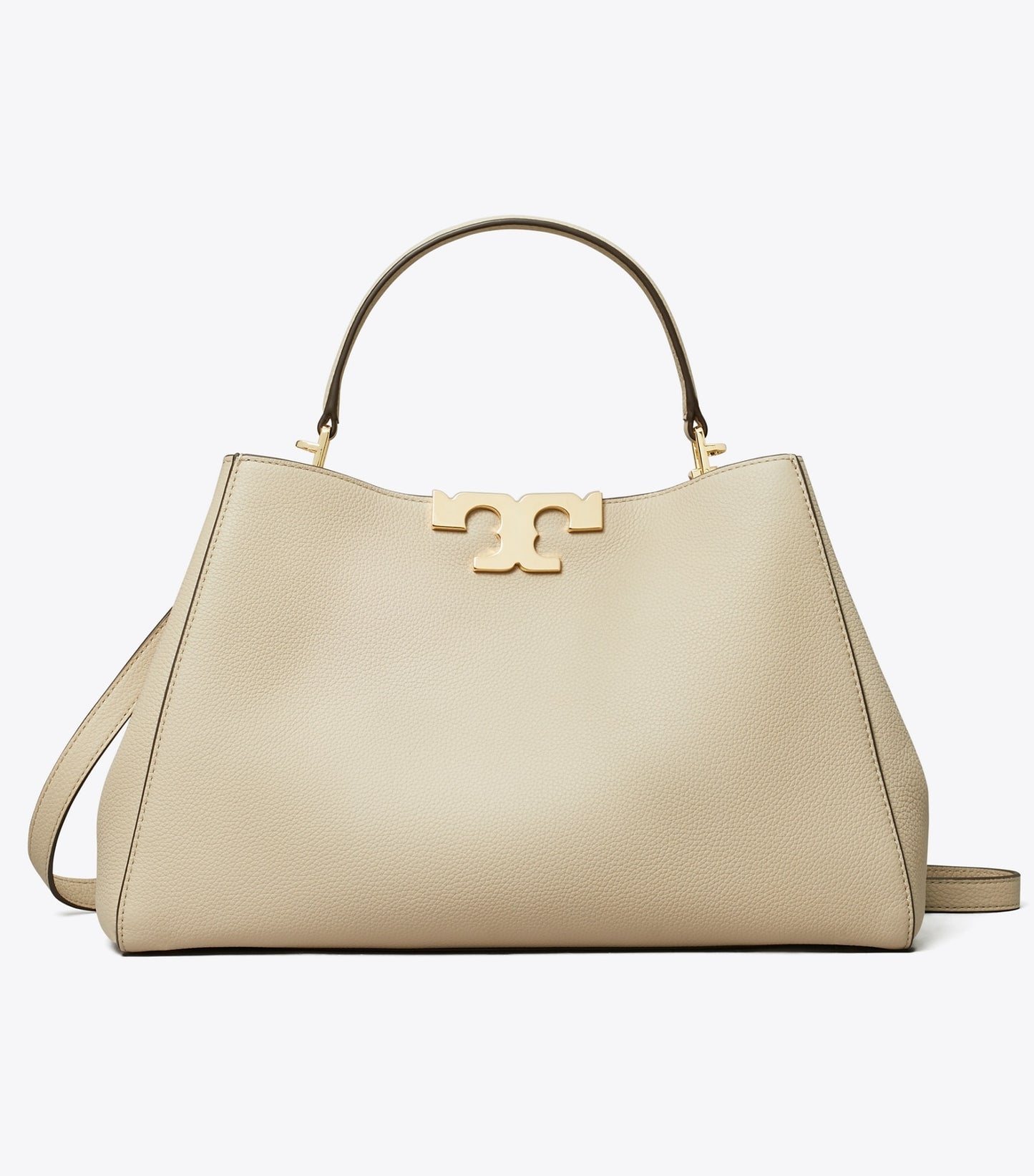 Tory Burch Eleanor Soft Satchel - Light Stone