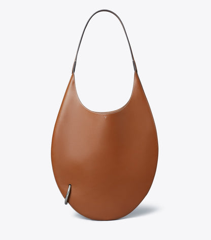 Tory Burch Pierced Soft Bag - Aged Tan