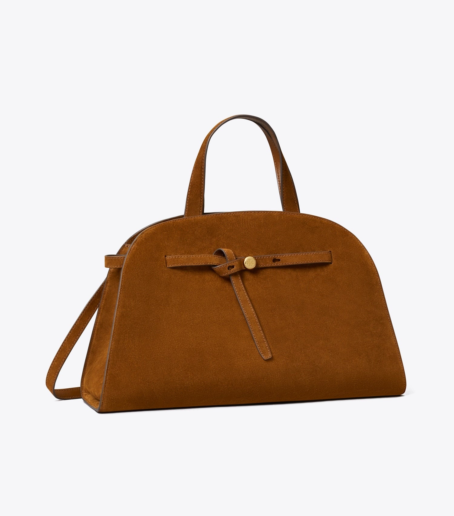 Tory Burch Romy Suede Bauletto - Caramel