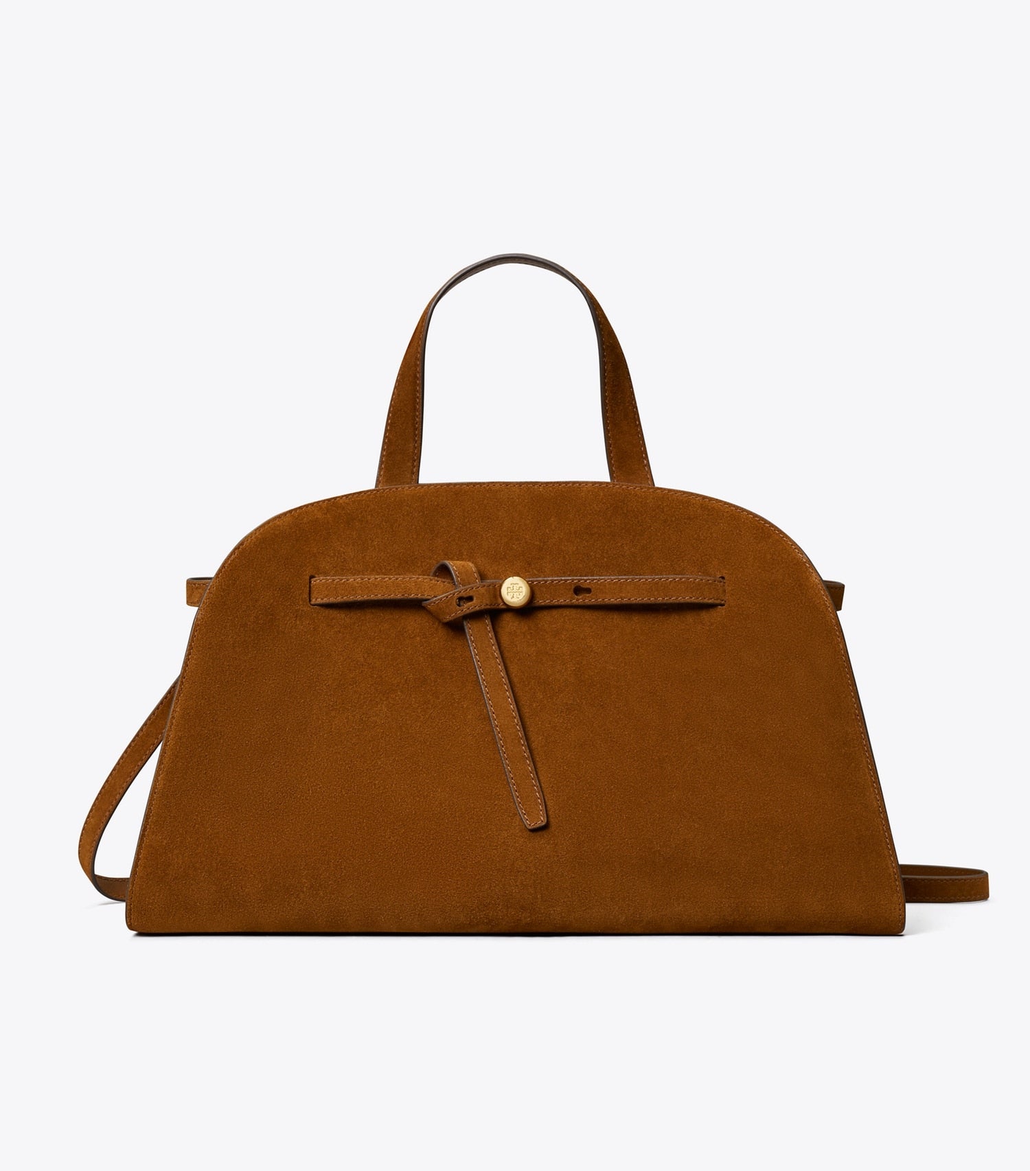 Tory Burch Romy Suede Bauletto - Caramel