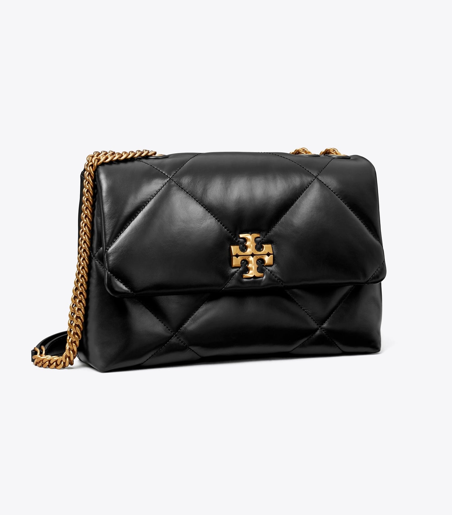Tory Burch Kira Diamond Quilt Shoulder Bag - Black