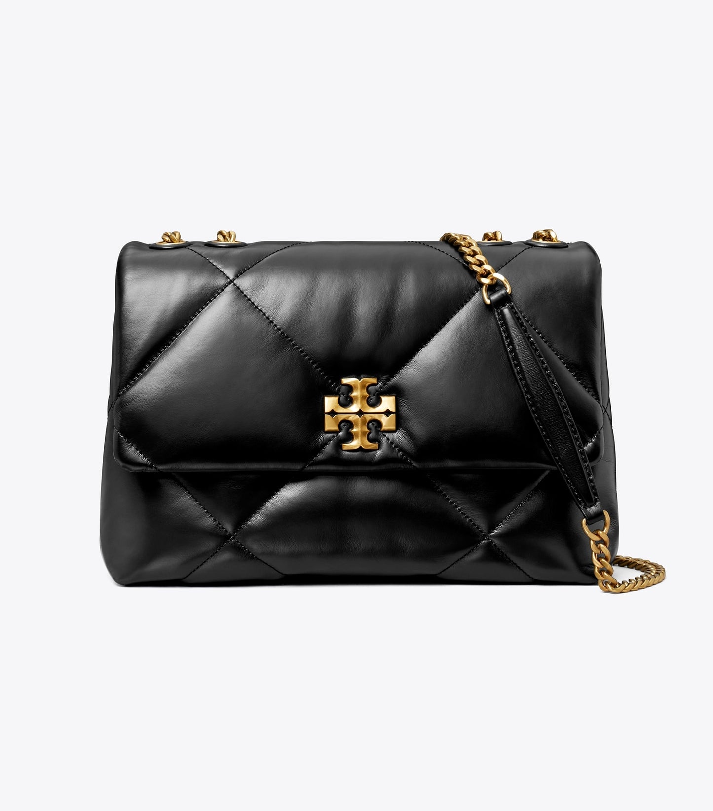 Tory Burch Kira Diamond Quilt Shoulder Bag - Black