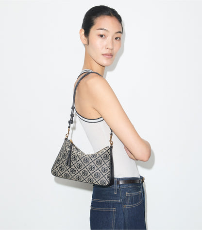 Tory Burch T Monogram Small Perry Shoulder Bag - Tory Navy