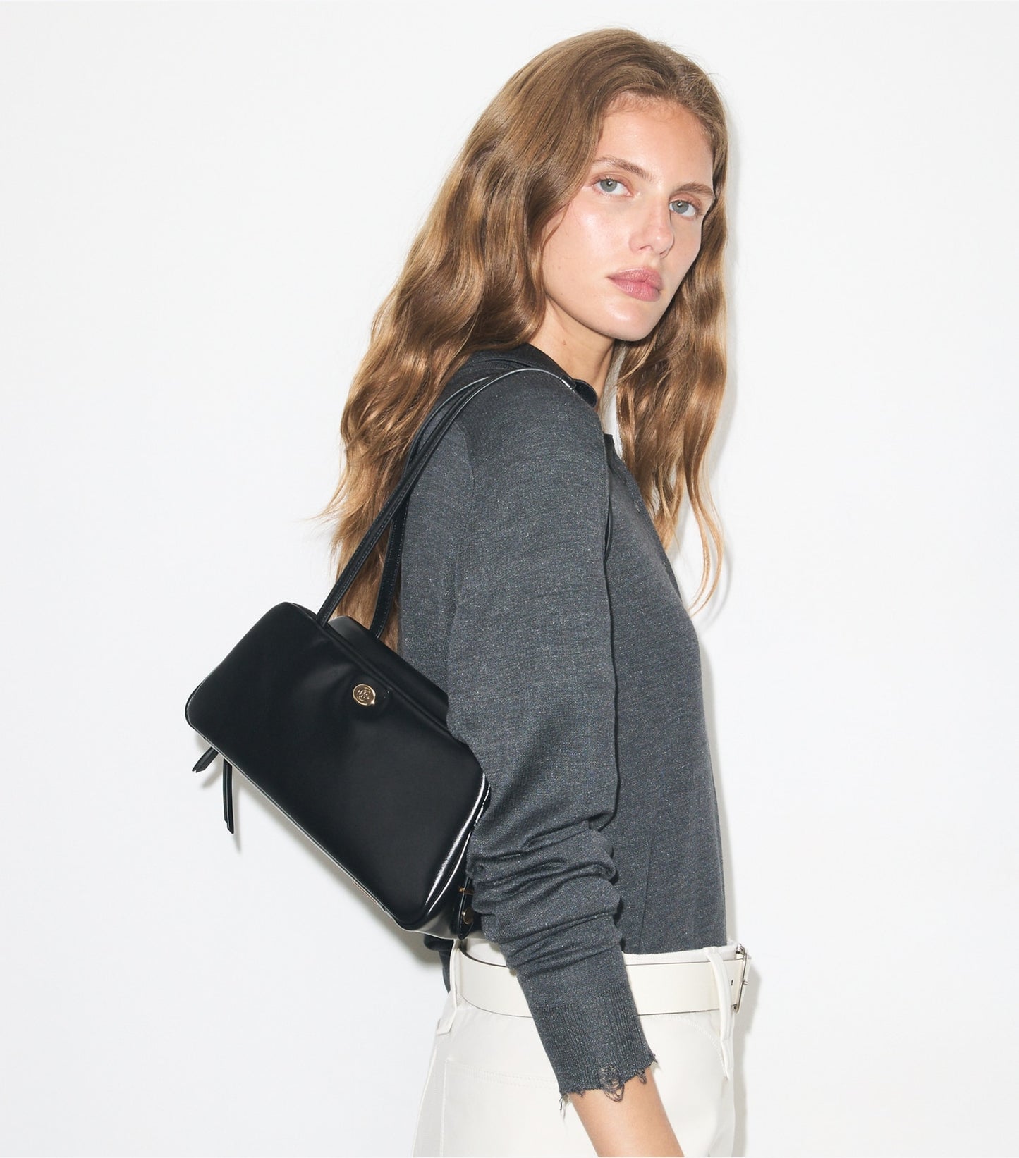 Tory Burch Robinson Satchel - Black