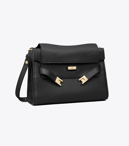 Tory Burch Lee Radziwill Shoulder Bag - Black