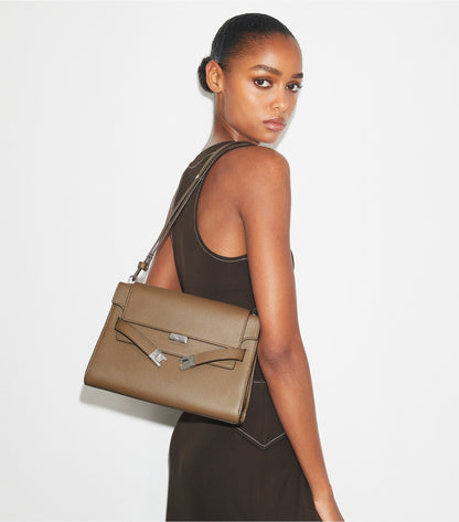 Tory Burch Lee Radziwill Shoulder Bag - Wild Mushroom
