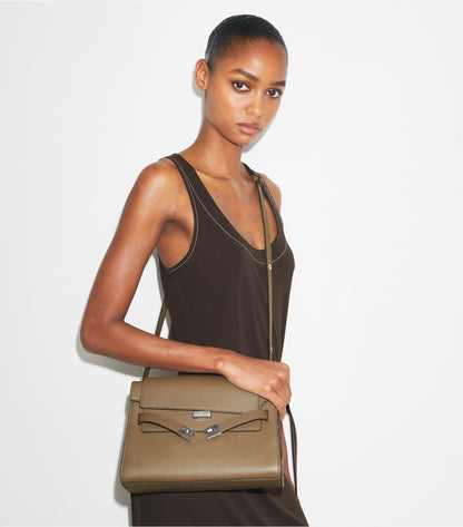 Tory Burch Lee Radziwill Shoulder Bag - Wild Mushroom