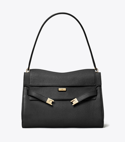Tory Burch Large Lee Radziwill Shoulder Bag - Black