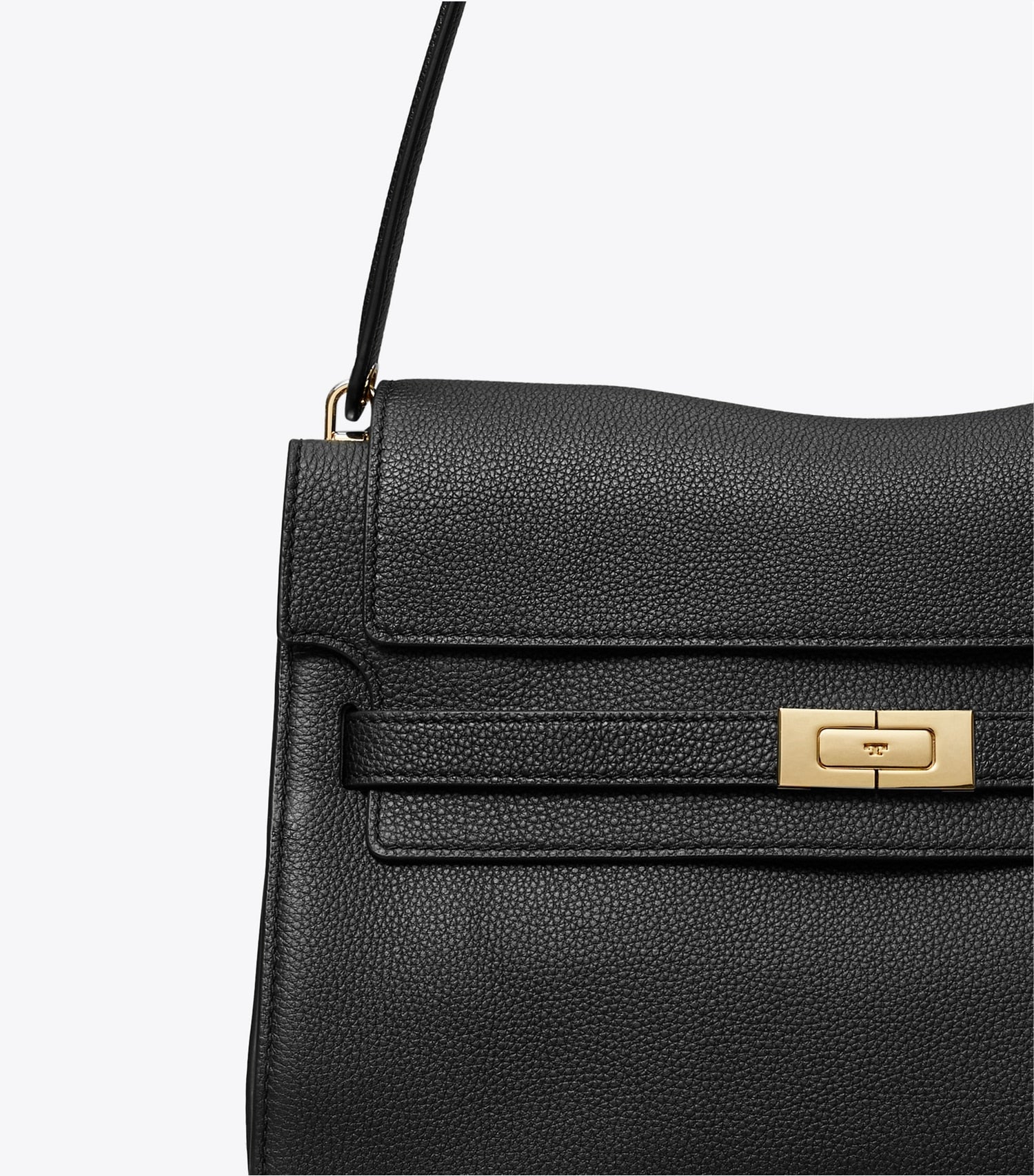 Tory Burch Large Lee Radziwill Shoulder Bag - Black