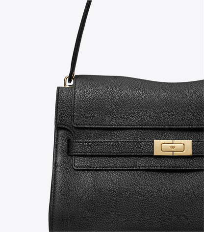 Tory Burch Large Lee Radziwill Shoulder Bag - Black