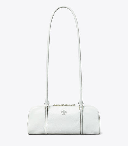 Tory Burch Mini Crinkle Leather Marshmallow Satchel - White