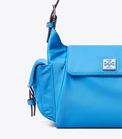 Tory Burch Virginia Pocket Shoulder Bag - Bay Blue