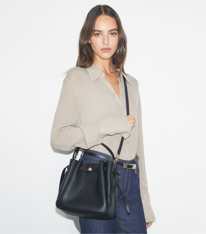 Tory Burch Romy Bucket Bag - Black