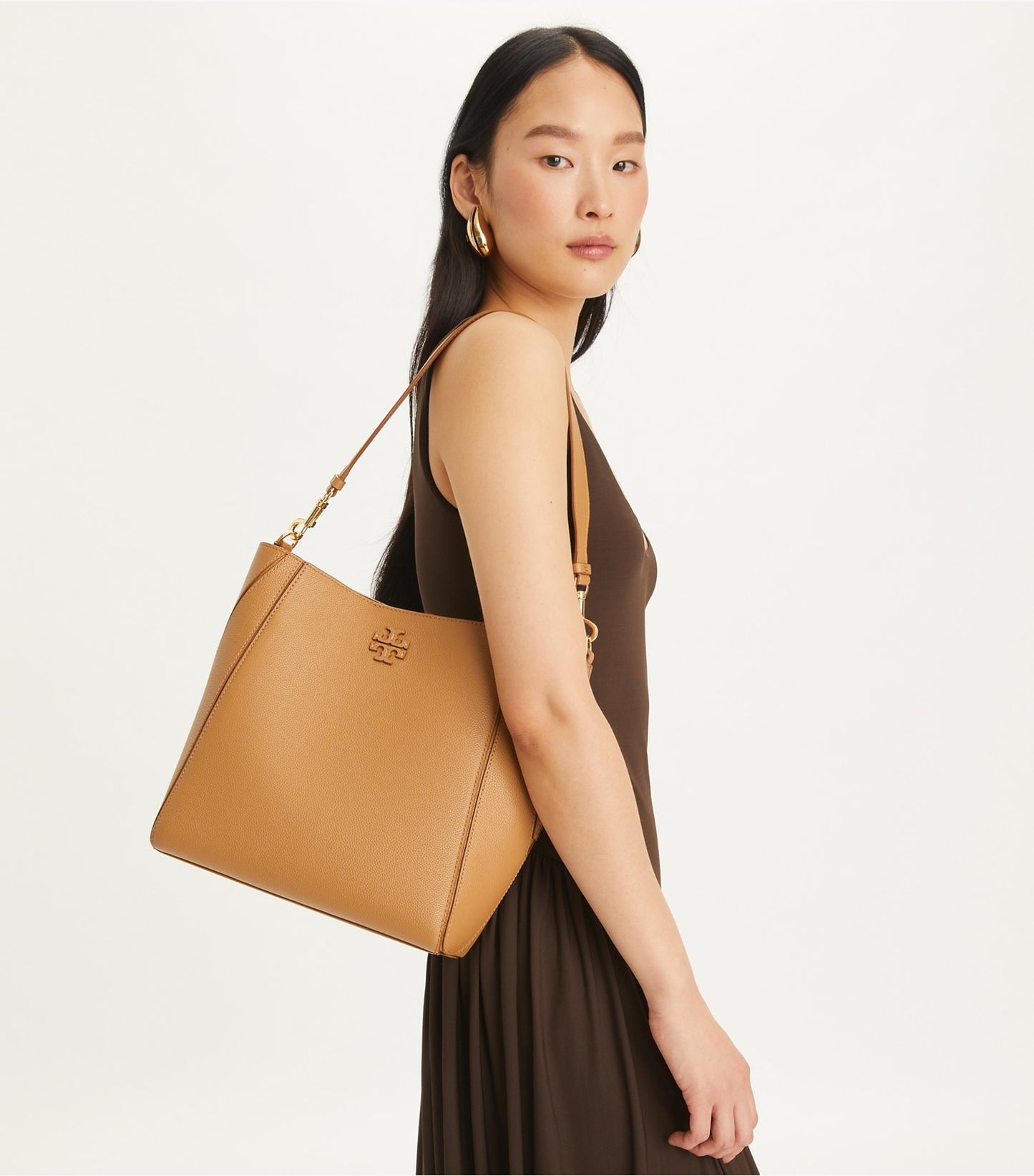 Tory Burch McGraw Bucket Bag - Tiramisu