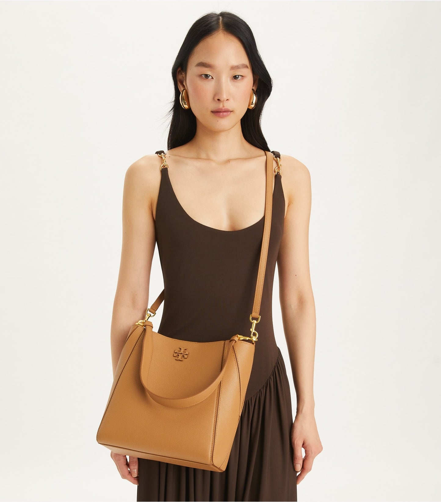 Tory Burch McGraw Bucket Bag - Tiramisu