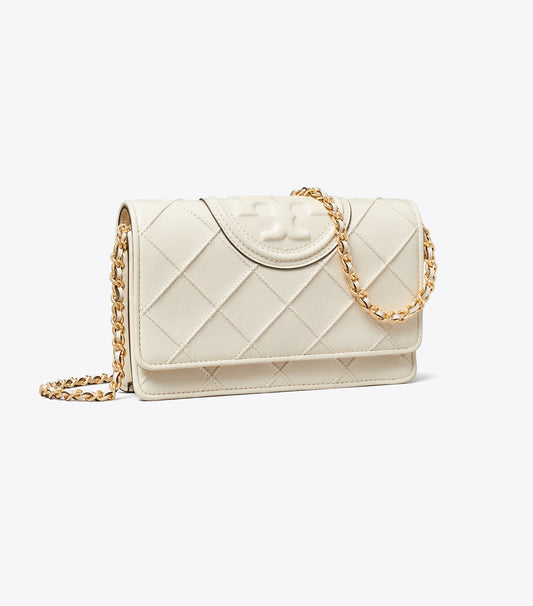 Tory Burch Fleming Crossbody - Light Cream