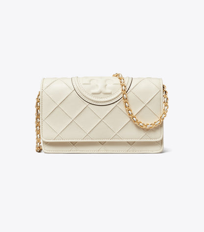 Tory Burch Fleming Crossbody - Light Cream