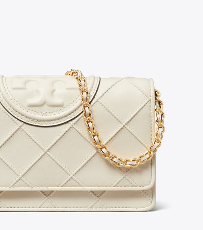 Tory Burch Fleming Crossbody - Light Cream