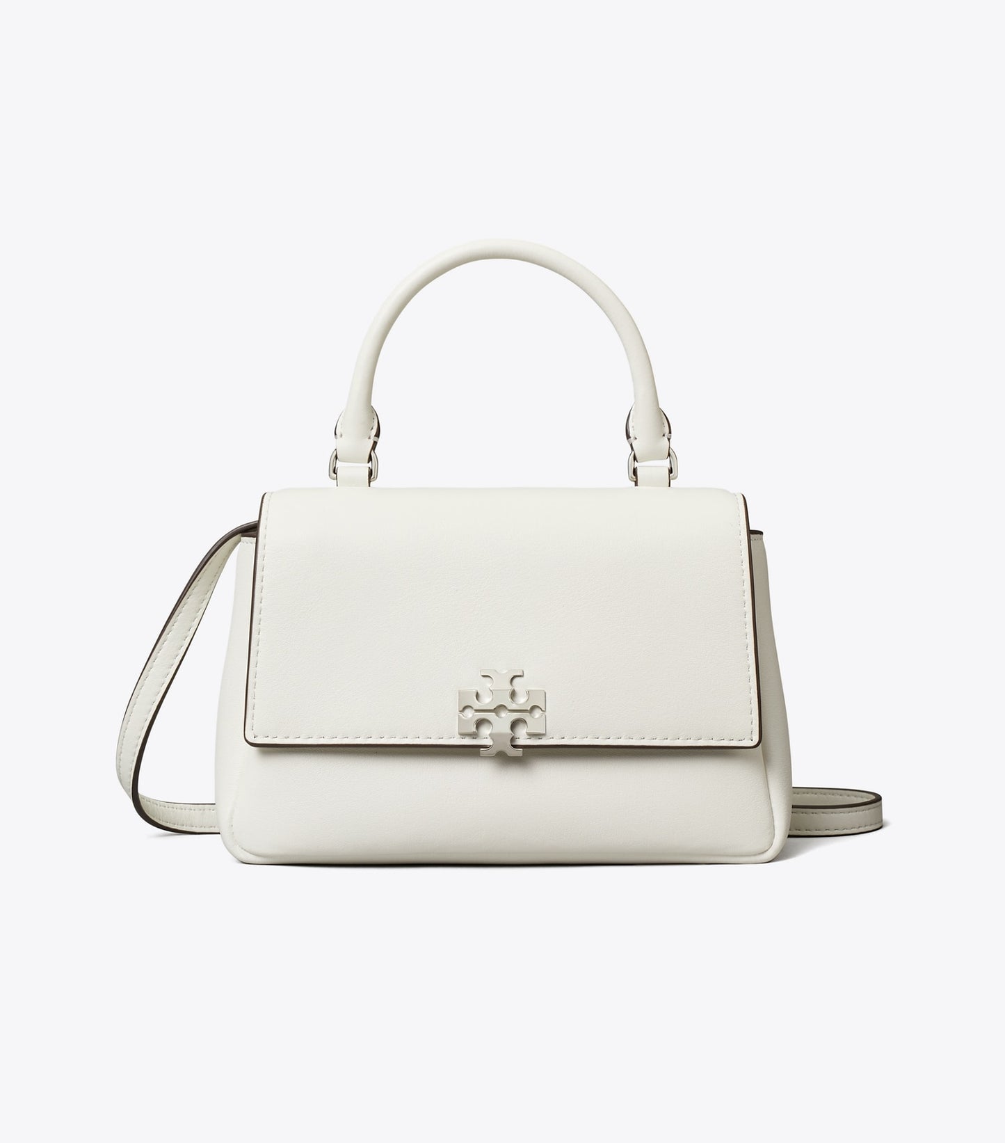Tory Burch Mini Charlie Top-Handle Crossbody - Bianco