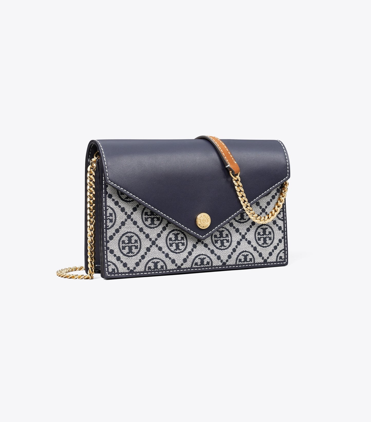Tory Burch T Monogram Envelope Crossbody - Tory Navy