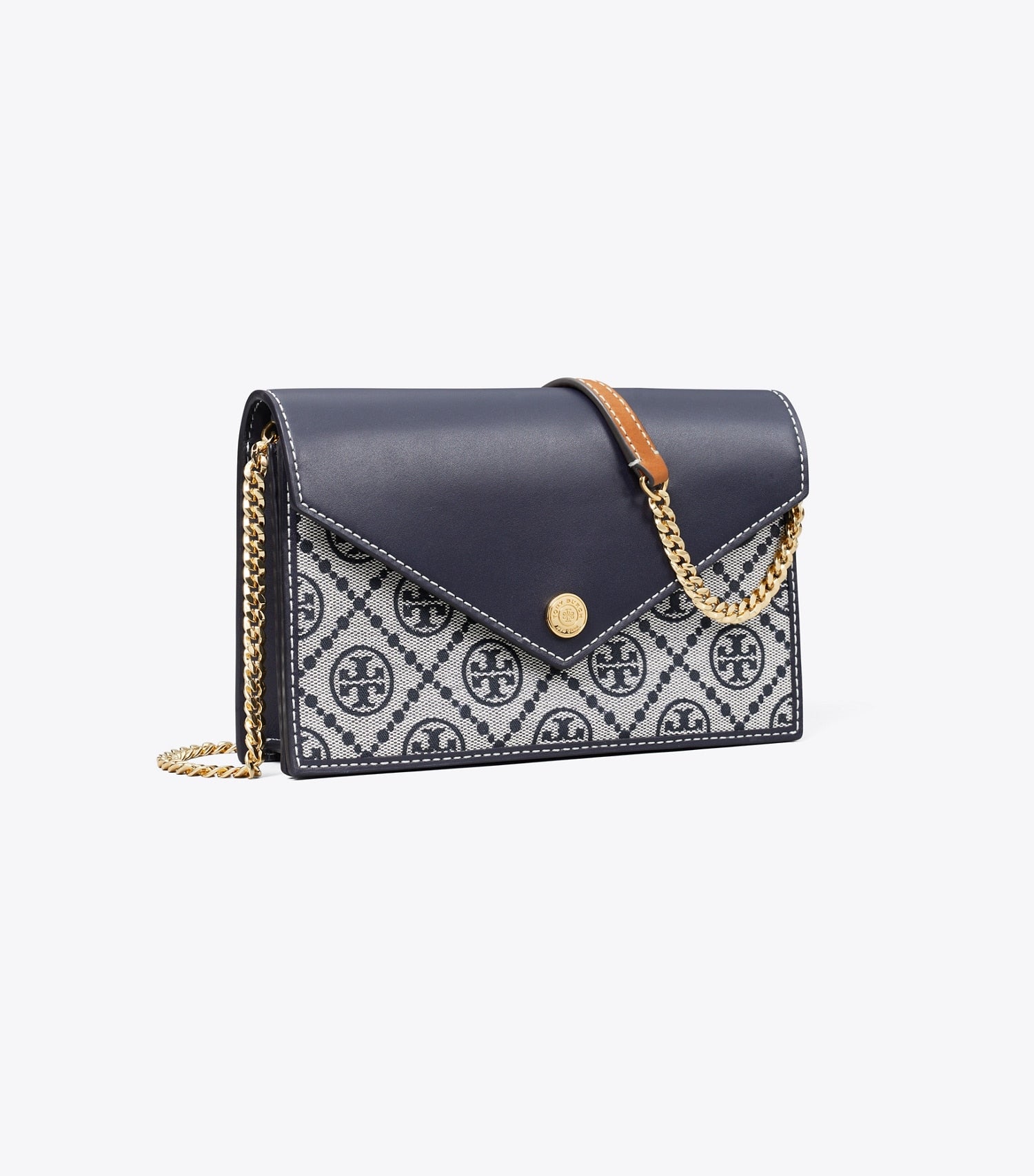 Tory Burch T Monogram Envelope Crossbody - Tory Navy