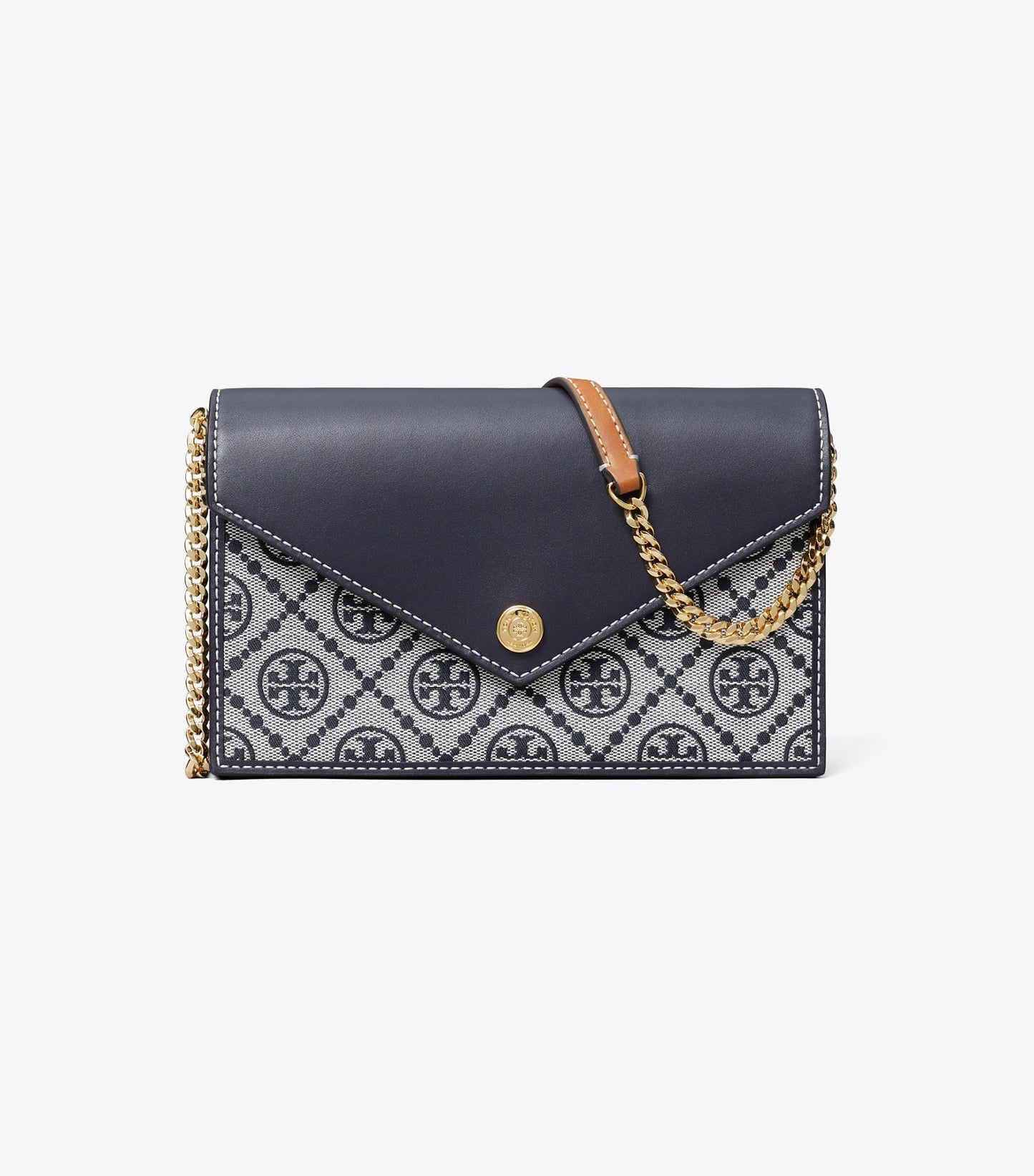 Tory Burch T Monogram Envelope Crossbody - Tory Navy