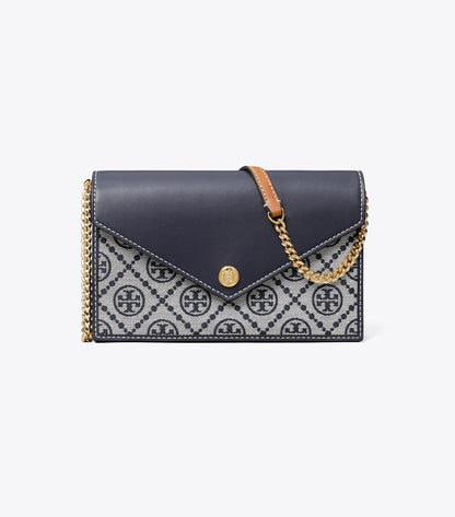 Tory Burch T Monogram Envelope Crossbody - Tory Navy