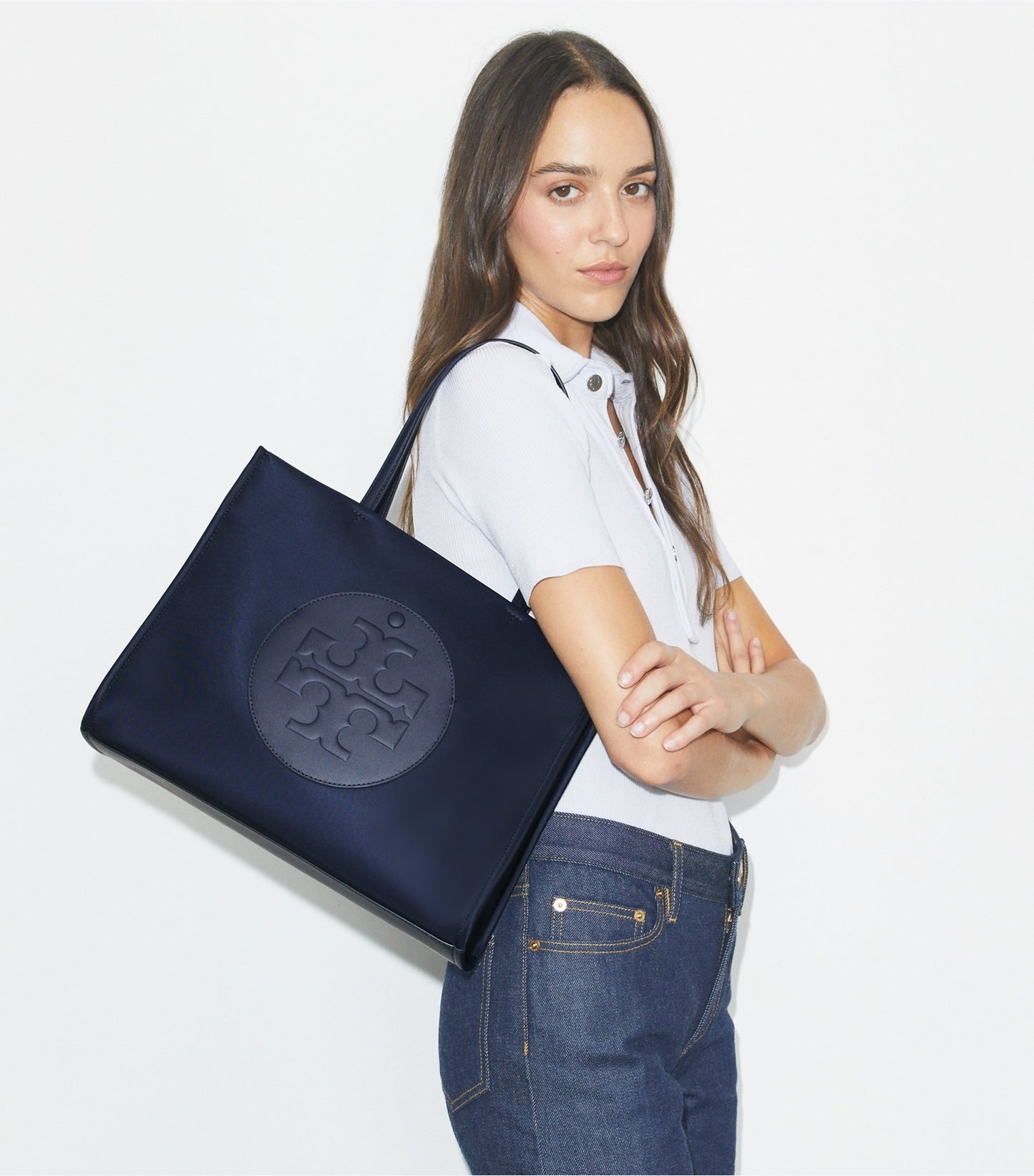 Tory Burch Small Ella Tote - New Navy