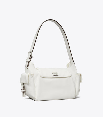 Tory Burch Virginia Pocket Shoulder Bag - White