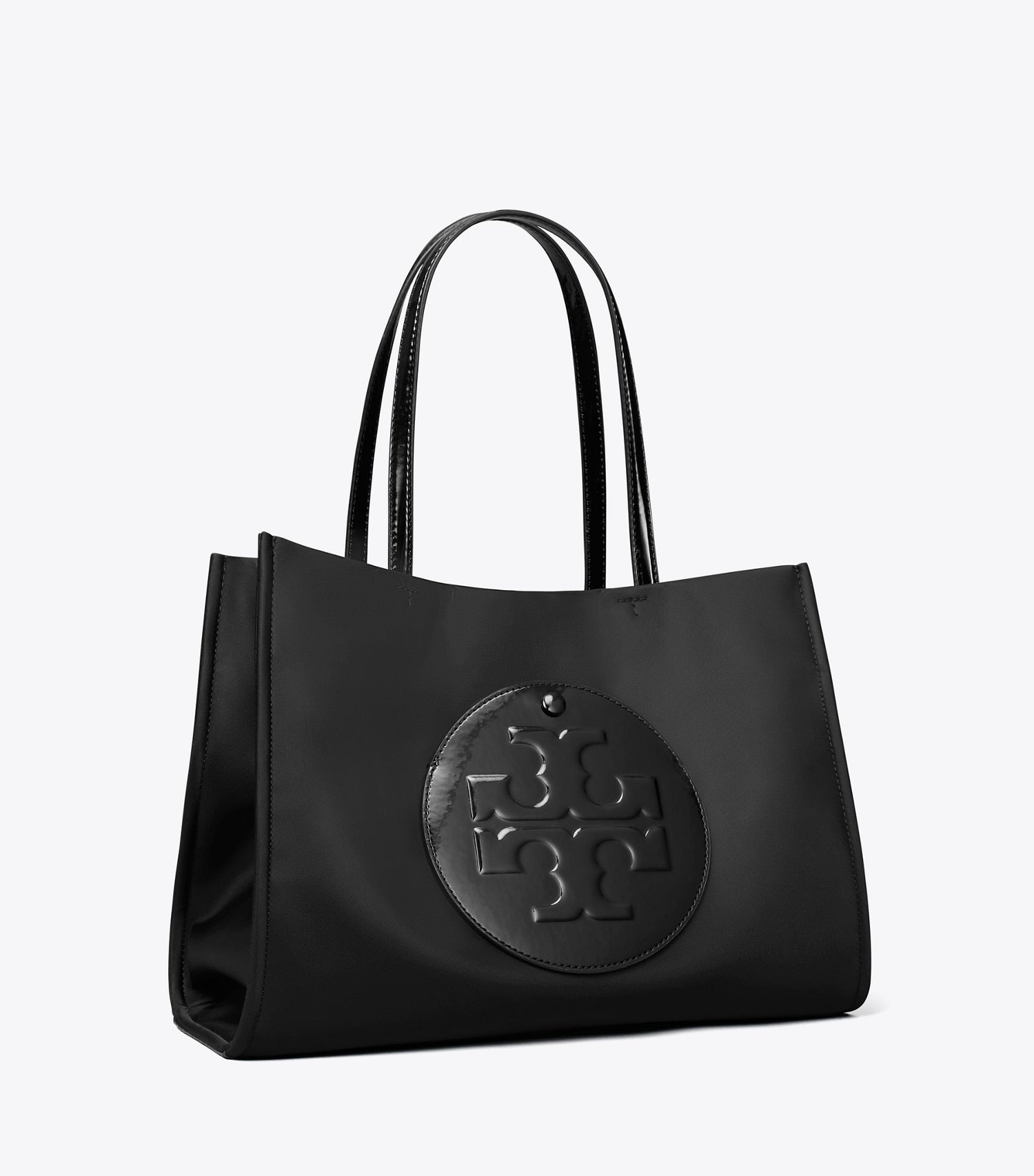 Tory Burch Small Ella Patent Tote - Black