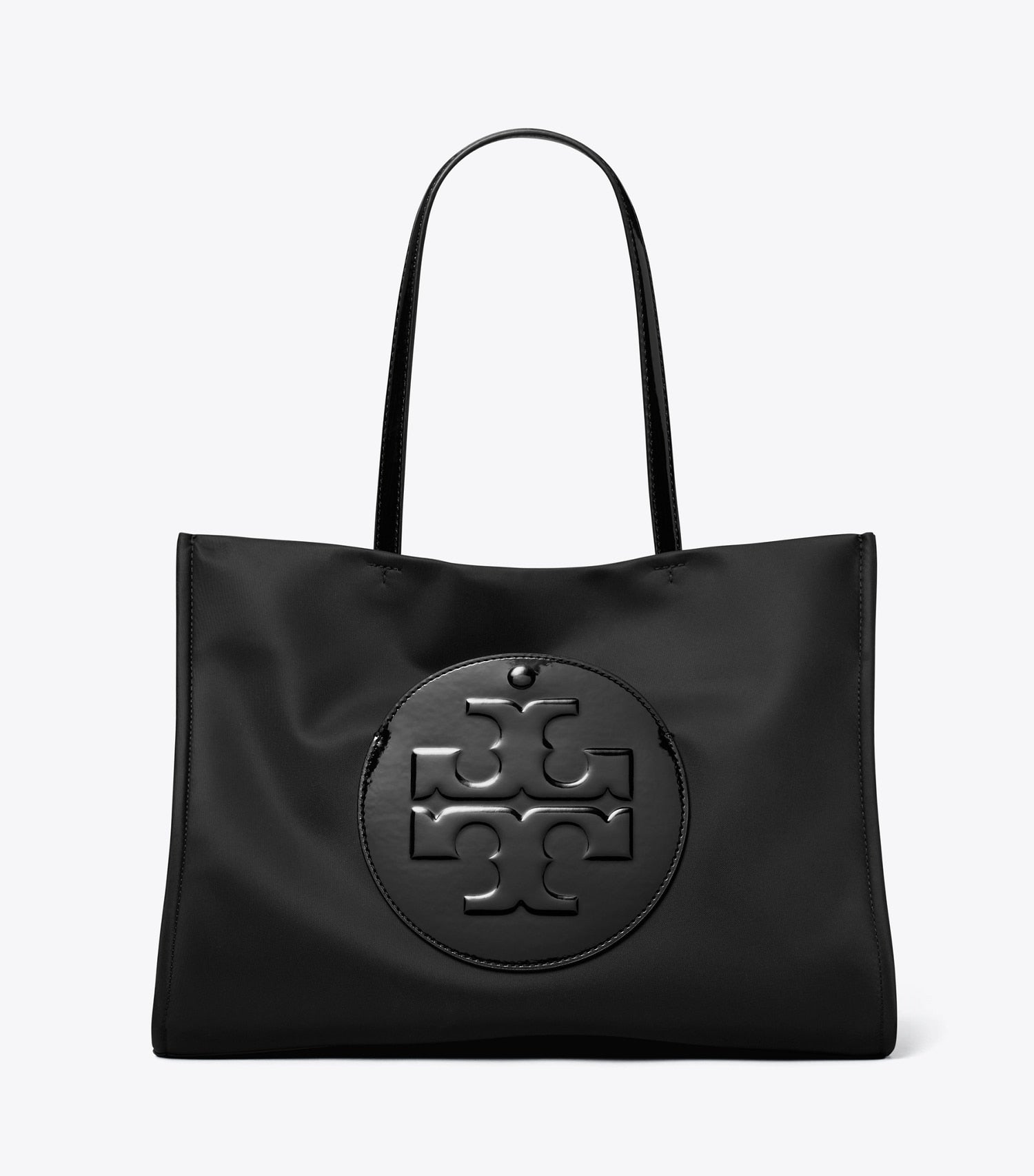 Tory Burch Small Ella Patent Tote - Black