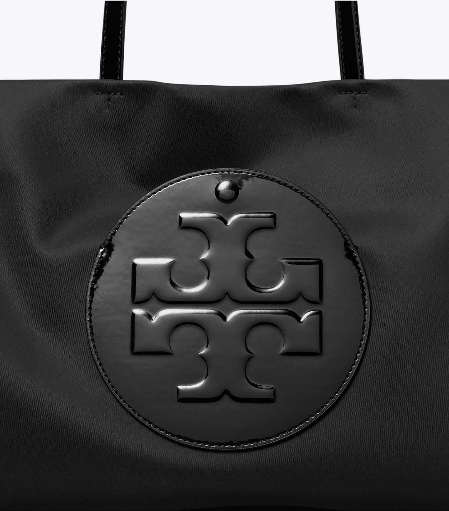 Tory Burch Small Ella Patent Tote - Black