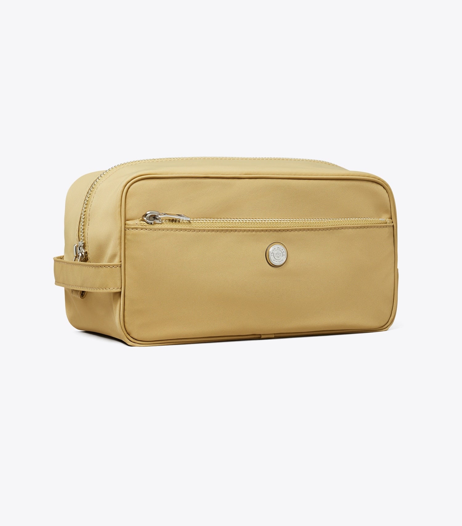 Tory Burch Large Twist Cosmetic Case - Wheat