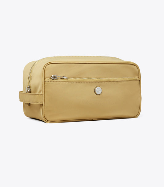 Tory Burch Large Twist Cosmetic Case - Wheat