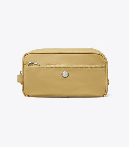Tory Burch Large Twist Cosmetic Case - Wheat
