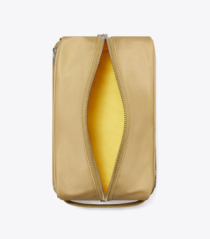 Tory Burch Large Twist Cosmetic Case - Wheat