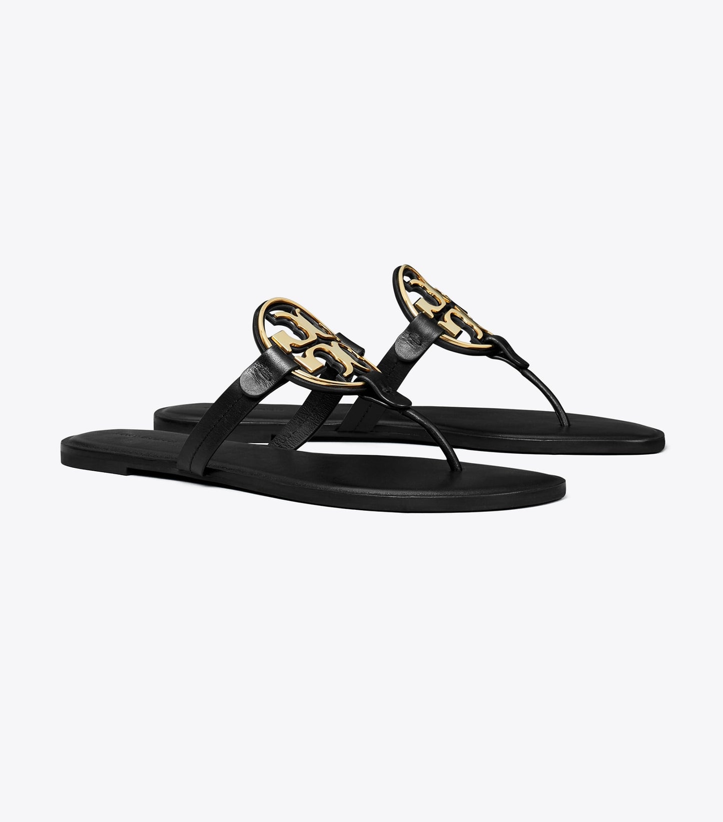 Tory Burch Metal Miller Sandal - Perfect Black / Gold