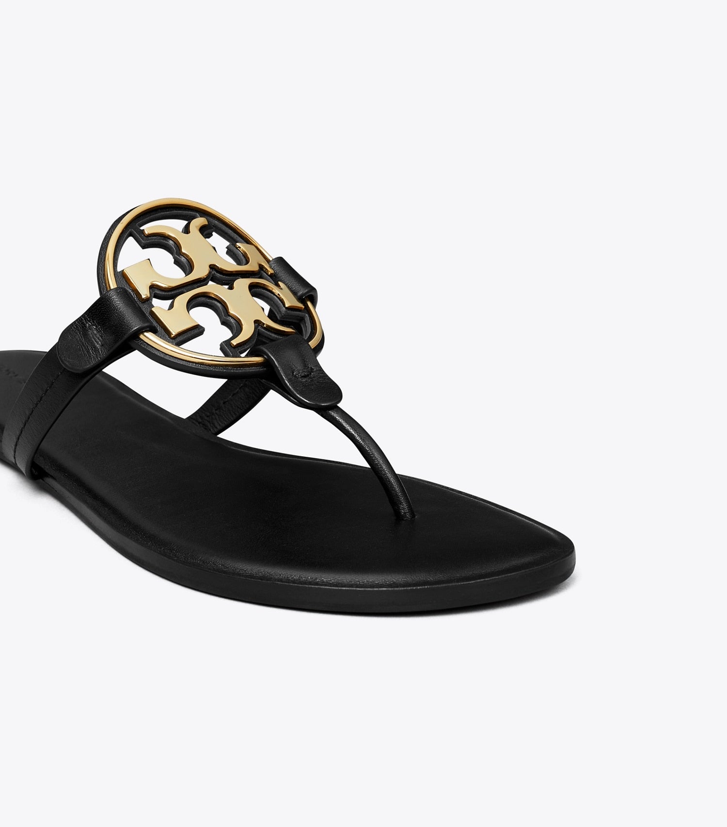 Tory Burch Metal Miller Sandal - Perfect Black / Gold