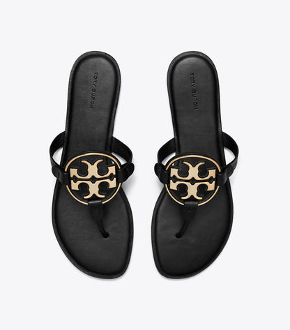 Tory Burch Metal Miller Sandal - Perfect Black / Gold